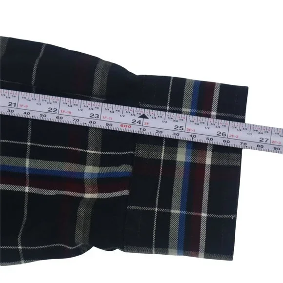 Timberland Men's Shirt LG 100% Cotton Plaid Long Sleeve Button - Picture 11 of 15